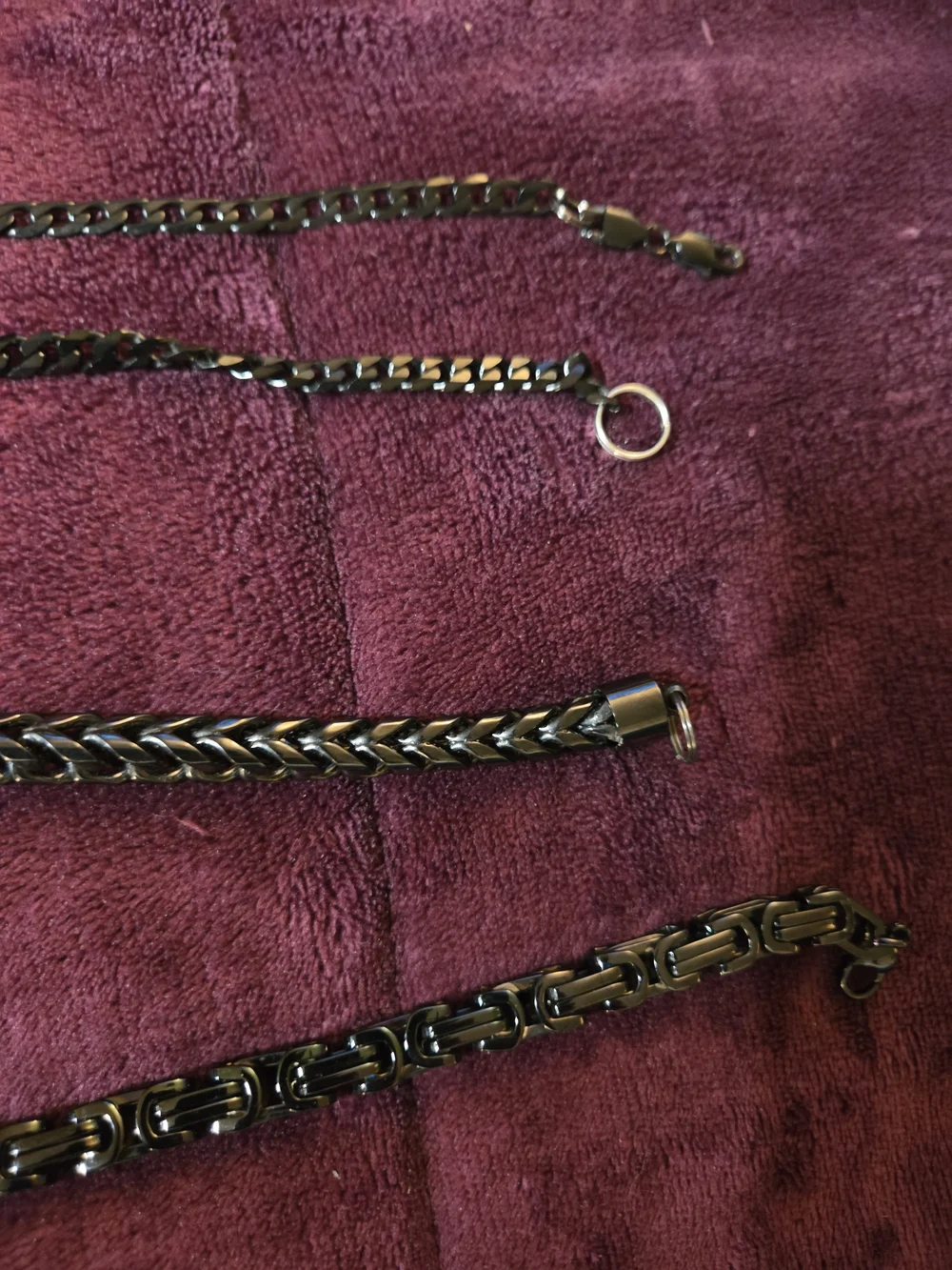 Set of Four Men' Necklaces